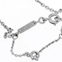  Cartier CARTIER 18K WHITE GOLD DOUBLE C DIAMOND PETITE HEART PENDANT - 1858617