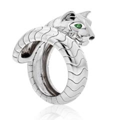  Cartier CARTIER 18K WHITE GOLD LAKARDA WRAP PANTHERE RING - 2554015
