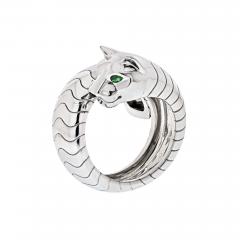  Cartier CARTIER 18K WHITE GOLD LAKARDA WRAP PANTHERE RING - 2557639