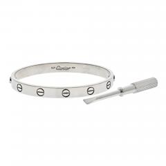  Cartier CARTIER 18K WHITE GOLD OLDER MODEL SIZE 16 BRACELET - 2784052