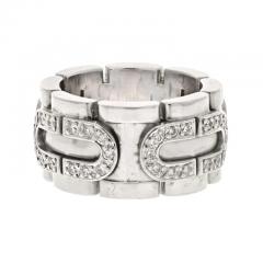  Cartier CARTIER 18K WHITE GOLD PANTHERE MAILLON RING - 3154983