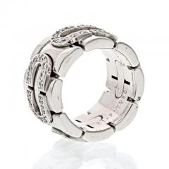  Cartier CARTIER 18K WHITE GOLD PANTHERE MAILLON RING - 3154986