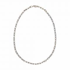  Cartier CARTIER 18K WHITE GOLD SPARTACUS GOLD OVAL LINK NECKLACE - 1705806