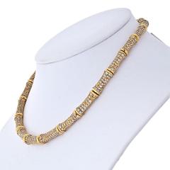  Cartier CARTIER 18K YELLOW GOLD 22 CARAT DIAMOND BAMBOO COLLAR NECKLACE - 1902593