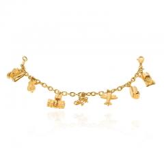  Cartier CARTIER 18K YELLOW GOLD 7 CHARMS BRACELET - 2936040