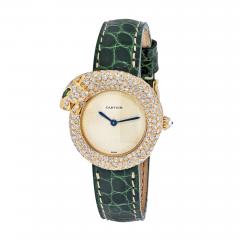  Cartier CARTIER 18K YELLOW GOLD DIAMOND PANTHERE WATCH - 2495366