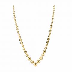  Cartier CARTIER 18K YELLOW GOLD HIGH POLISHED BALL BEAD NECKLACE - 1705808