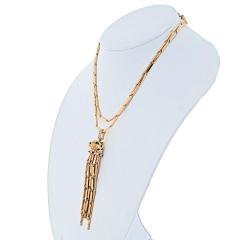  Cartier CARTIER 18K YELLOW GOLD LONG TASSEL SPOTTED PANTHERE PENDANT - 2029486