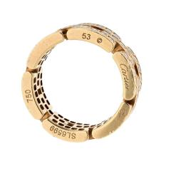  Cartier CARTIER 18K YELLOW GOLD MAILLON PANTHERE DIAMOND RING - 3420844