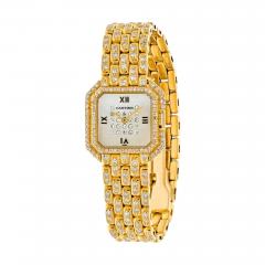  Cartier CARTIER 18K YELLOW GOLD PANTHERE DIAMOND QUARTZ WATCH - 2853751