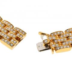  Cartier CARTIER 18K YELLOW GOLD PANTHERE MAILLON DIAMOND COLLAR NECKLACE - 2893027
