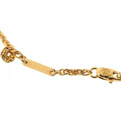 Cartier CARTIER 18K YELLOW GOLD TWO DIAMOND HEART CHARMS ON A CHAIN NECKLACE - 2936053