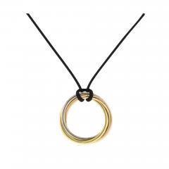  Cartier CARTIER 18KT TRI COLOR LARGE TRINITY PENDANT NECKLACE - 3620282