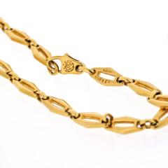  Cartier CARTIER 1970 18K YELLOW GOLD VINTAGE LOGO LONG CHAIN NECKLACE - 1796878