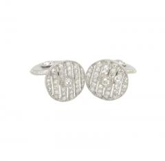  Cartier CARTIER ART DECO DIAMOND AND PLATINUM CUFFLINKS - 2621134