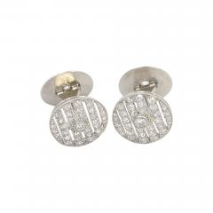  Cartier CARTIER ART DECO DIAMOND AND PLATINUM CUFFLINKS - 2624789