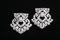  Cartier CARTIER Art Deco Diamond Clips - 46117