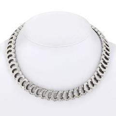  Cartier CARTIER C DE CARTIER 18K WHITE GOLD DIAMOND COLLAR 5 00CTS NECKLACE - 1694170