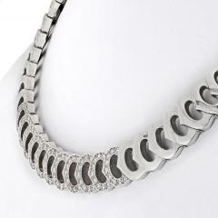  Cartier CARTIER C DE CARTIER 18K WHITE GOLD DIAMOND COLLAR 5 00CTS NECKLACE - 1694173