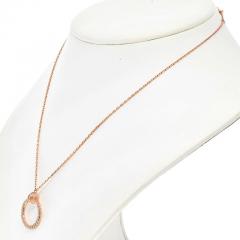  Cartier CARTIER JUSTE UN CLOU 18K ROSE GOLD JUSTE UN CLOU PAVE DIAMOND PENDANT NECKLACE - 2946896