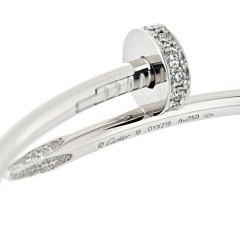  Cartier CARTIER JUSTE UN CLOU 18K WHITE GOLD SIZE 18 BRACELET - 3427526
