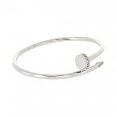  Cartier CARTIER JUSTE UN CLOU 18K WHITE GOLD SIZE 18 BRACELET - 3430316