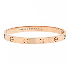  Cartier CARTIER LOVE 18K ROSE GOLD LOVE SIZE 17 BRACELET - 2495350