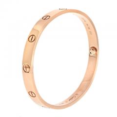  Cartier CARTIER LOVE 18K ROSE GOLD LOVE SIZE 18 BRACELET - 3207864