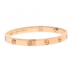  Cartier CARTIER LOVE 18K ROSE GOLD LOVE SIZE 18 BRACELET - 3207865
