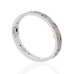  Cartier CARTIER LOVE 18K WHITE GOLD DIAMOND PAVE SIZE 16 BRACELET - 1796869