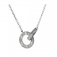  Cartier CARTIER LOVE DIAMOND PAVE NECKLACE - 2898877