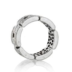  Cartier CARTIER MAILLON 18K WHITE GOLD 1 45CTS DIAMOND RING - 1694226