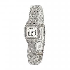  Cartier CARTIER PANTHERE 18K WHITE GOLD PANTHERE DIAMOND MINI WATCH - 3430312