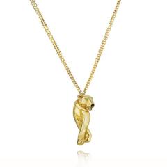  Cartier CARTIER PANTHERE 18K YELLOW GOLD ON A DOUBLE CHAIN PENDANT - 1694347