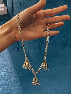  Cartier CARTIER PANTHERE CHARM 18K YELLOW GOLD CONVERTABLE NECKLACE - 1694378
