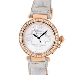  Cartier CARTIER PASHA 18K ROSE GOLD LADIES DIAMOND ROUND WHITE DIAL 42MM LADIES WATCH - 2302468