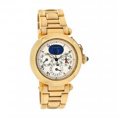  Cartier CARTIER PASHA 18K YELLOW GOLD PASHA 38MM PERPETUAL CALENDAR 38MM AUTOMATIC WATCH - 3000367