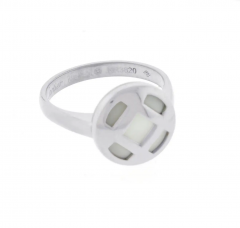  Cartier CARTIER PASHA MOTHER OF PEARL 18K WHITE GOLD RING SIZE 50 - 2623211