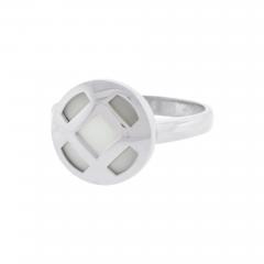 Cartier CARTIER PASHA MOTHER OF PEARL 18K WHITE GOLD RING SIZE 50 - 2626130