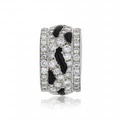  Cartier CARTIER PLATINUM NIGERIA DIAMOND AND ONYX ETERNITY BAND - 1695839