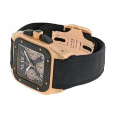  Cartier CARTIER SANTOS 18K ROSE GOLD SANTOS 100 XL CHRONO WATCH - 3367988