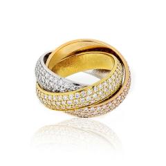  Cartier CARTIER TRINITY 4 64CTS ALL DIAMOND RING - 1694217