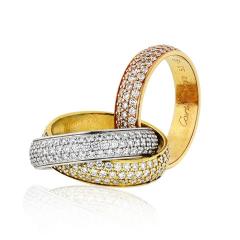  Cartier CARTIER TRINITY 4 64CTS ALL DIAMOND RING - 1694218