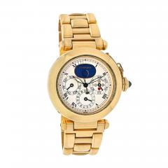  Cartier CARTIER VINTAGE PASHA 18K YELLOW GOLD 38MM PERPETUAL CALENDAR AUTOMATIC WATCH - 2878196