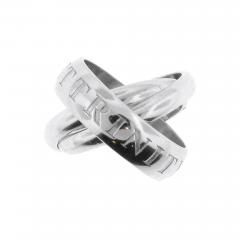  Cartier Cartier 18 Karat White Gold or Amour et Trinity Band Ring - 428185