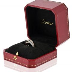  Cartier Cartier 18K Tri Color Small Model All Pave Set Ring - 4383119