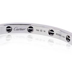  Cartier Cartier 18K WG Love All Diamond Pave Black Ceramic Size 18 With Cert Bracelet - 4511204