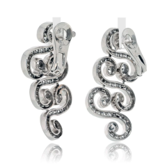  Cartier Cartier 18K White Gold Arabesque Scroll 6 50cttw Earrings - 4013904