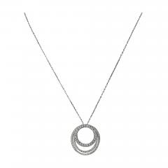  Cartier Cartier 18K White Gold Diamond Etincelle Pendant - 4325611