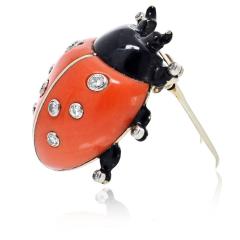  Cartier Cartier 18K White Gold Ladybug 1930s Art Deco Brooch - 4473365